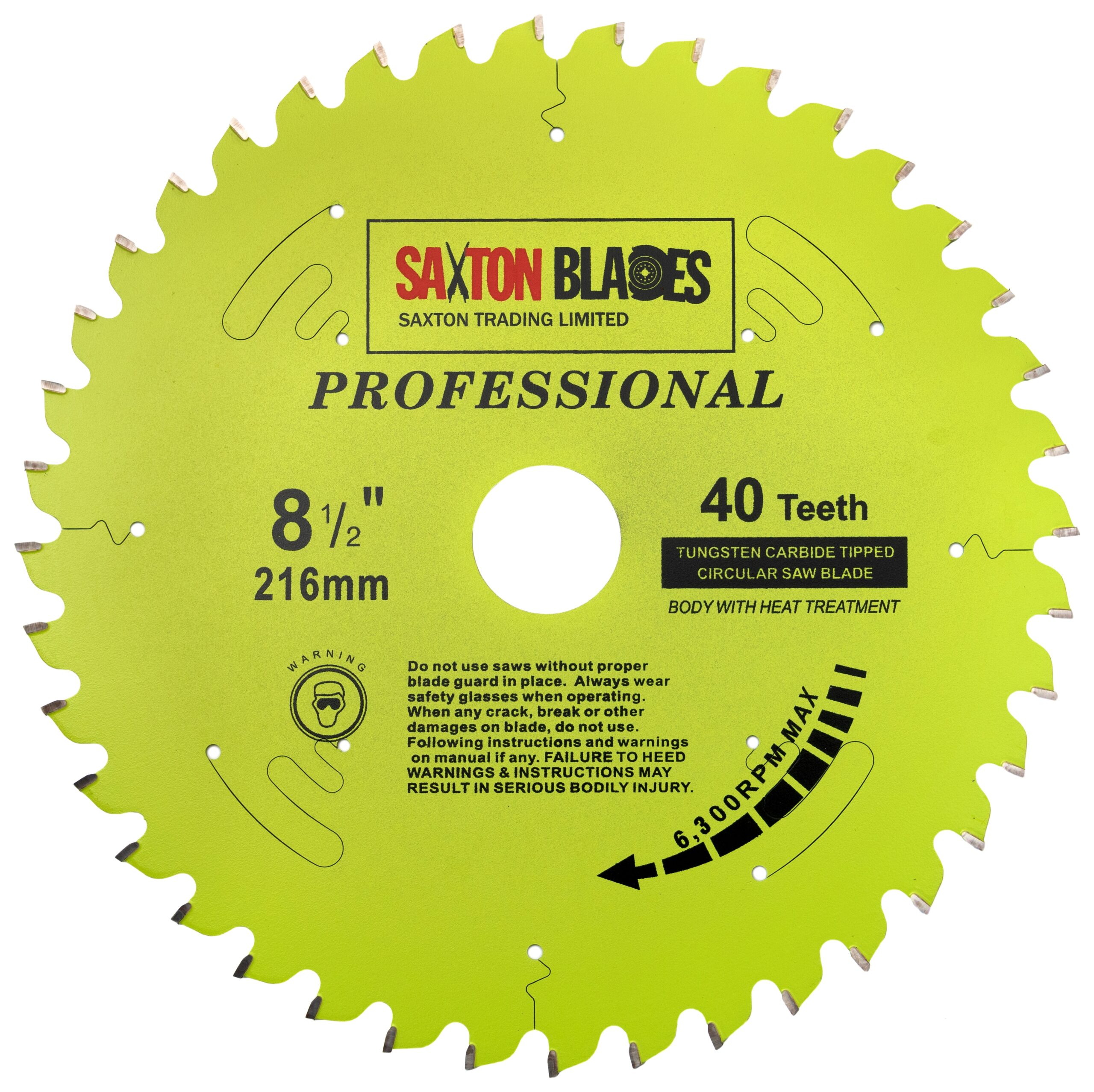 Professional Range Tct Circular Blade Mm X T Saxton Blades