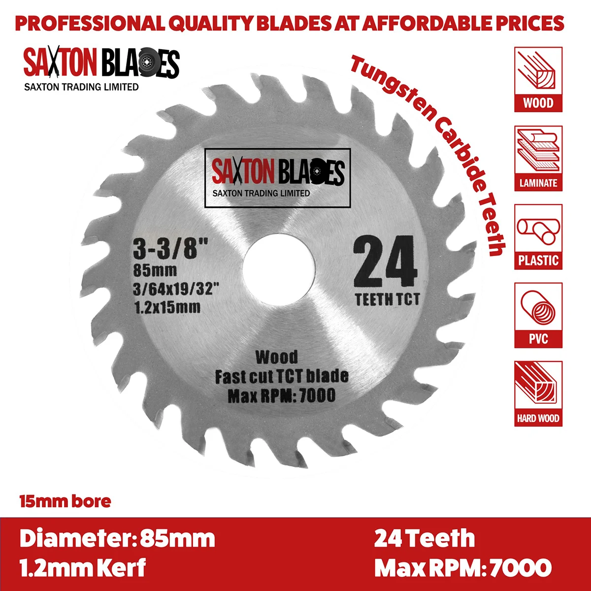 85mm Blades Pack B Saxton Blades