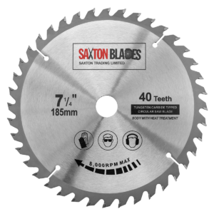 TCT Circular Blade 185mm x 40T x 20mm Bore (16mm ring)