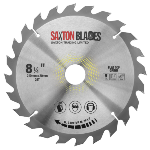 Flat Top Grind TCT Circular Saw Blade 210mm x 24T x 30mm Bore