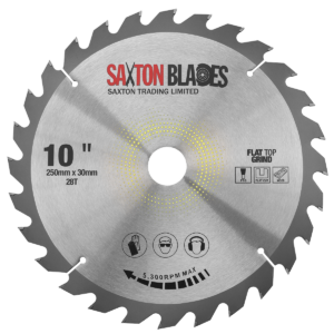 Flat Top Grind TCT Circular Saw Blade 250mm x 28T x 30mm Bore