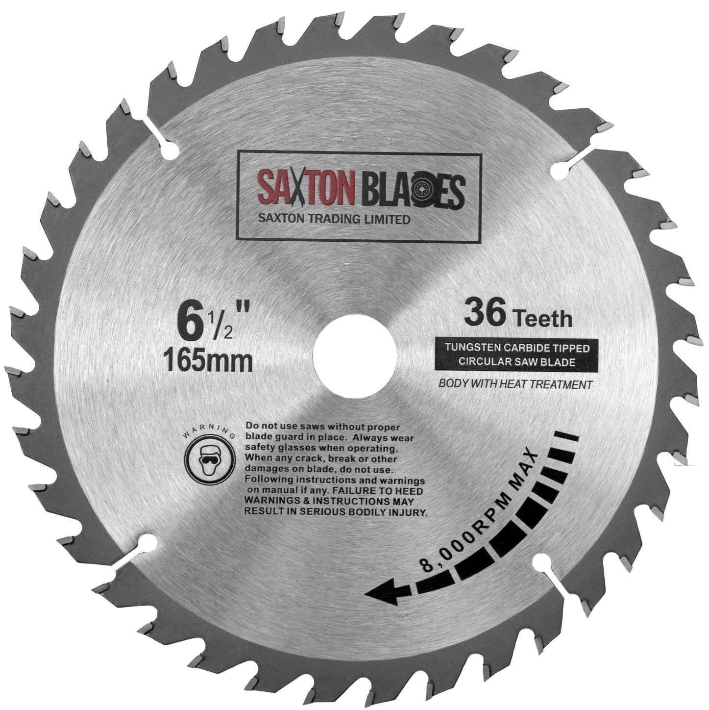 TCT Circular Blade 165mm x 36T | Saxton Blades