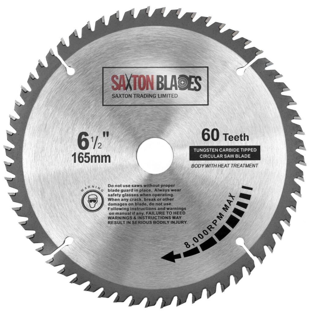 TCT Circular Blade 165mm x 60T | Saxton Blades