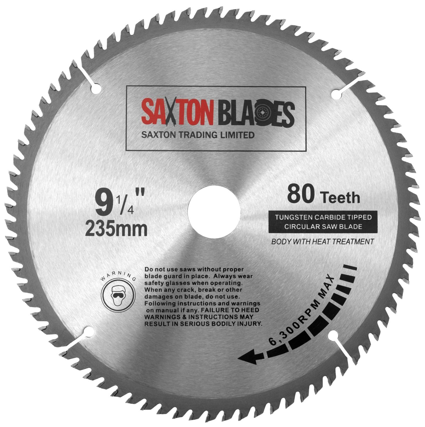 TCT Circular Blade 235mm x 80T | Saxton Blades