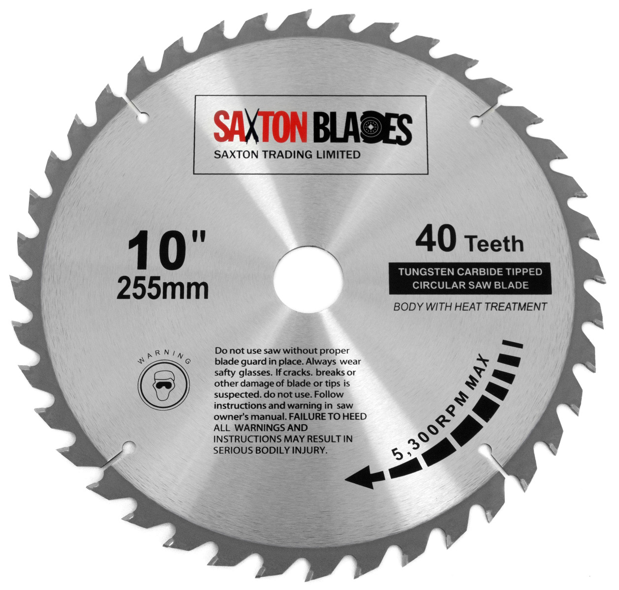 TCT Circular Blade 255mm x 40T | Saxton Blades