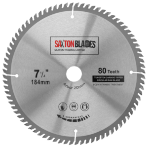 TCT Circular Blade 184mm x 80T x 20mm Bore (16mm ring)