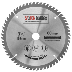 TCT Circular Blade 185mm x 60T x 20mm Bore (16mm ring)